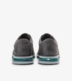 Cole Haan Dress Shoes|Oxfords*Men's ØriginalGrand Energy Twin Oxfords TornadoNubuck-Aventurine-HarborMist