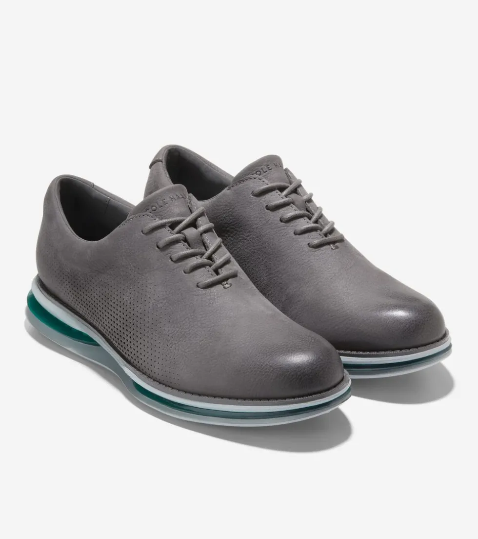 Cole Haan Dress Shoes|Oxfords*Men's ØriginalGrand Energy Twin Oxfords TornadoNubuck-Aventurine-HarborMist