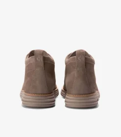 Cole Haan Boots*Men's ØriginalGrand Moc Toe Chukka Boots Lava-NaturalTan-IrishCoffee
