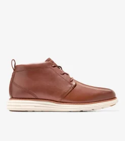 Cole Haan Extended Sizes & Widths|Dress Shoes*Men's &Oslash;riginalGrand Remastered Waterproof Chukka Boots Woodbury-Ivory