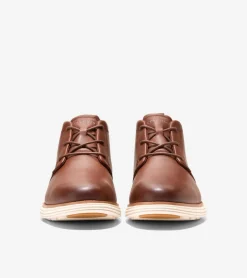 Cole Haan Extended Sizes & Widths|Dress Shoes*Men's &Oslash;riginalGrand Remastered Waterproof Chukka Boots Woodbury-Ivory