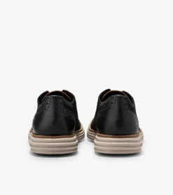 Cole Haan Extended Sizes & Widths|Dress Shoes*Men's ØriginalGrand Remastered Stitchlite™ Oxfords Black-BritishTan-SilverLiningStitchlite™