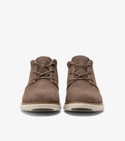 Cole Haan Extended Sizes & Widths|Dress Shoes*Men's &Oslash;riginalGrand Remastered Waterproof Chukka Boots Lava-Natural-OxfordTan