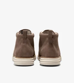 Cole Haan Extended Sizes & Widths|Dress Shoes*Men's ØriginalGrand Remastered Waterproof Chukka Boots Lava-Natural-OxfordTan