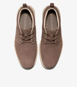 Cole Haan Extended Sizes & Widths|Dress Shoes*Men's ØriginalGrand Remastered Waterproof Chukka Boots Lava-Natural-OxfordTan
