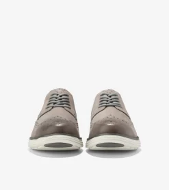 Cole Haan Extended Sizes & Widths|Oxfords*Men's &Oslash;riginalGrand Remastered Wingtip Oxfords Titanium-SilverBirch