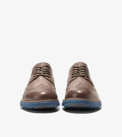 Cole Haan Extended Sizes & Widths|Dress Shoes*Men's ØriginalGrand Remastered Wingtip Oxfords Lava-Blueberry