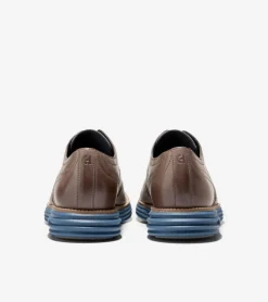 Cole Haan Extended Sizes & Widths|Dress Shoes*Men's ØriginalGrand Remastered Wingtip Oxfords Lava-Blueberry