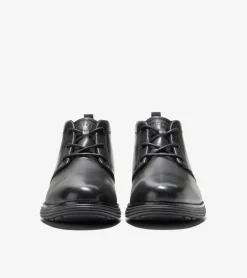 Cole Haan Extended Sizes & Widths|Dress Shoes*Men's &Oslash;riginalGrand Remastered Waterproof Chukka Boots Black