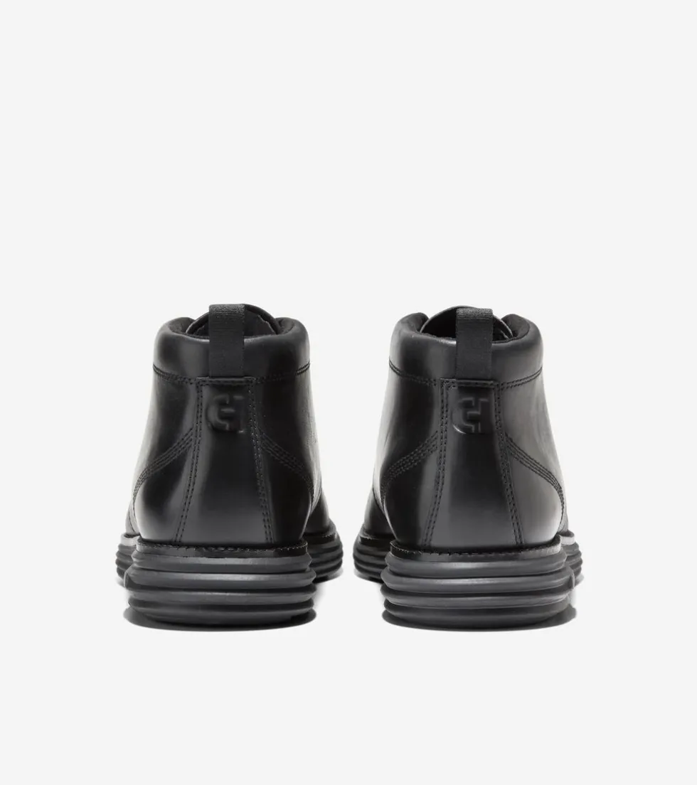 Cole Haan Extended Sizes & Widths|Dress Shoes*Men's ØriginalGrand Remastered Waterproof Chukka Boots Black