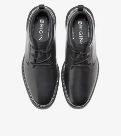 Cole Haan Extended Sizes & Widths|Dress Shoes*Men's ØriginalGrand Remastered Waterproof Chukka Boots Black