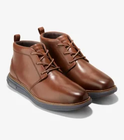 Cole Haan Extended Sizes & Widths|Dress Shoes*Men's ØriginalGrand Remastered Waterproof Chukka Boots Woodbury-DarkRoast