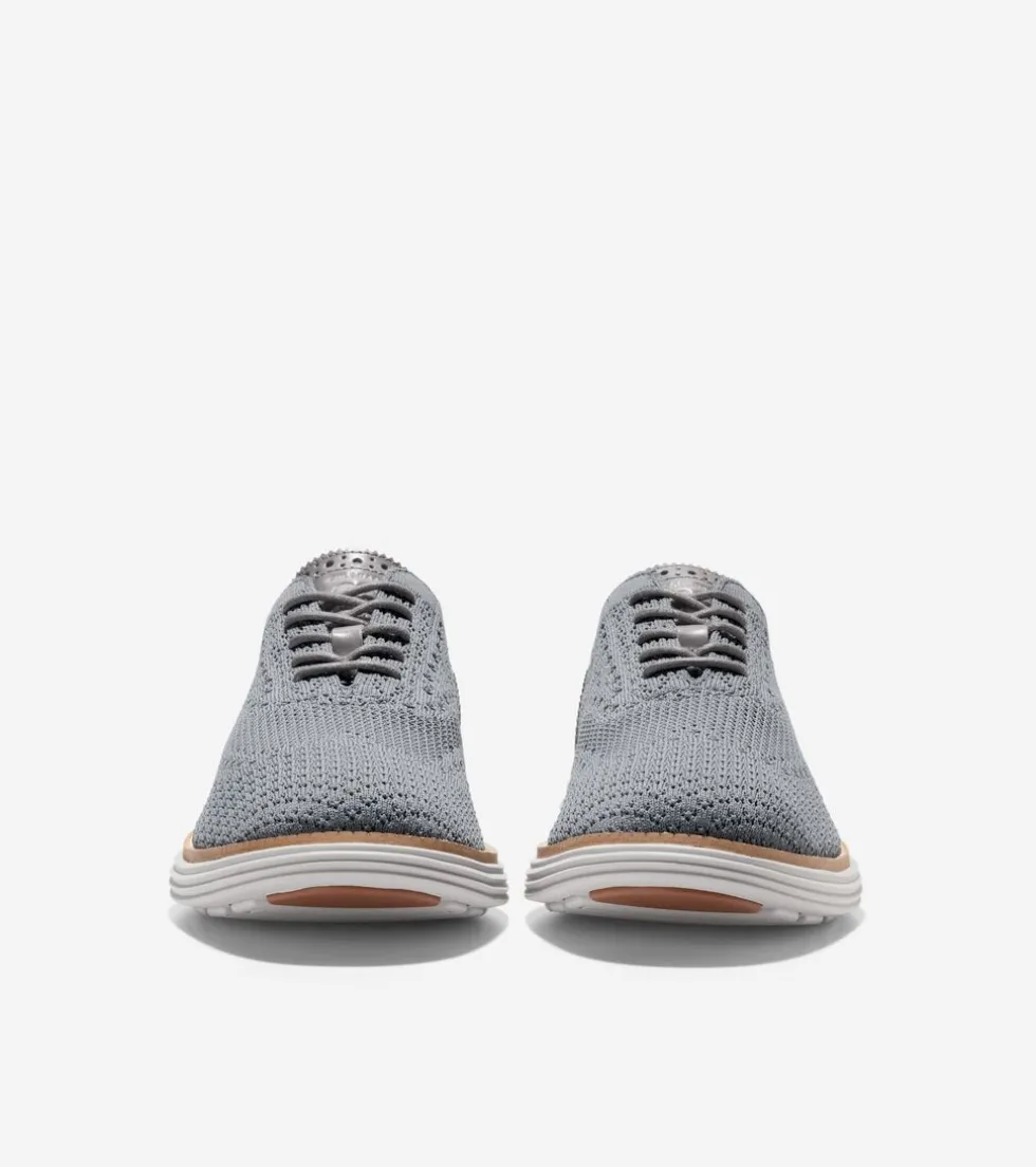 Cole Haan Extended Sizes & Widths|Dress Shoes*Men's ØriginalGrand Remastered Stitchlite™ Oxfords QuietShade-MicrochipGrayStitchlite™