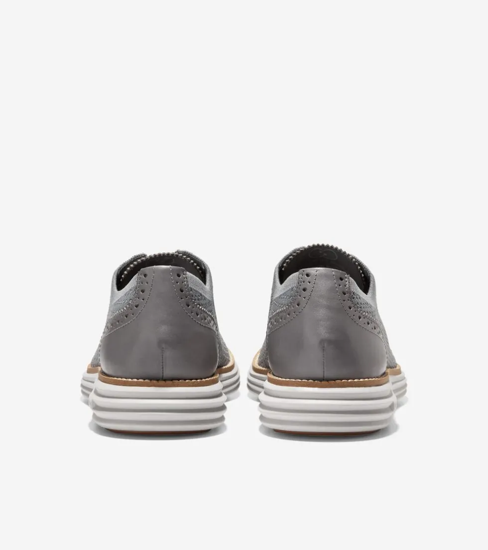 Cole Haan Extended Sizes & Widths|Dress Shoes*Men's ØriginalGrand Remastered Stitchlite™ Oxfords QuietShade-MicrochipGrayStitchlite™