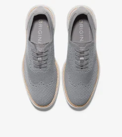 Cole Haan Extended Sizes & Widths|Dress Shoes*Men's ØriginalGrand Remastered Stitchlite™ Oxfords QuietShade-MicrochipGrayStitchlite™
