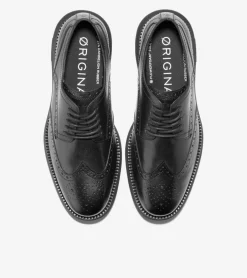 Cole Haan Extended Sizes & Widths|Dress Shoes*Men's &Oslash;riginalGrand Remastered Wingtip Oxfords Black