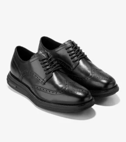 Cole Haan Extended Sizes & Widths|Dress Shoes*Men's &Oslash;riginalGrand Remastered Wingtip Oxfords Black
