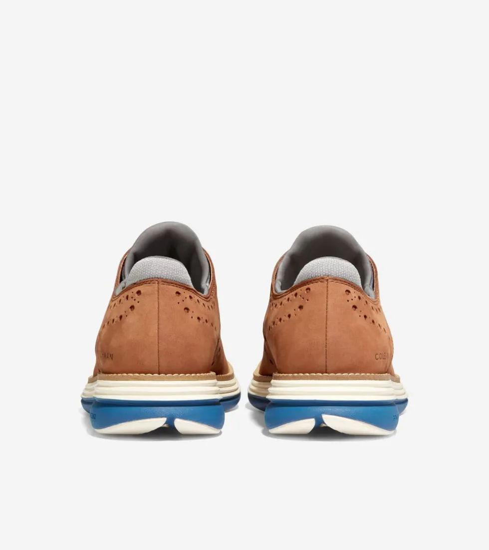Cole Haan Extended Sizes & Widths|Dress Shoes*Men's ØriginalGrand Ultra Wingtip Oxfords BritishTanNubuck