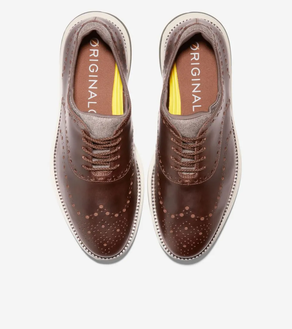 Cole Haan Dress Shoes|Oxfords*Men's ØriginalGrand Ultra Wingtip Oxfords Earthen-DoveGray-RosinGreen