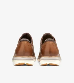 Cole Haan Extended Sizes & Widths|Dress Shoes*Men's ØriginalGrand Ultra Wingtip Oxfords MonksRobe-PumiceStone-Ivory