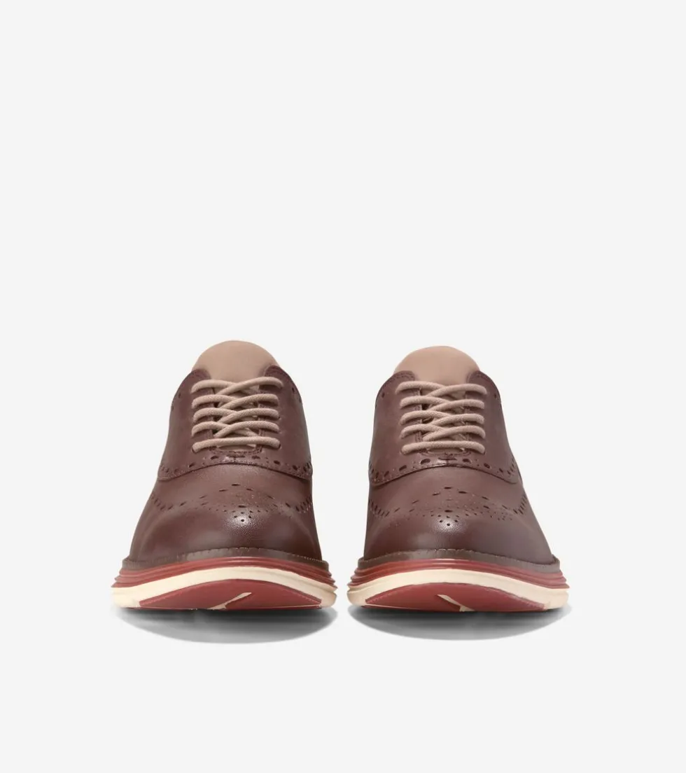 Cole Haan Dress Shoes|Oxfords*Men's ØriginalGrand Ultra Wingtip Oxfords DeepMahogany-IrishCoffee