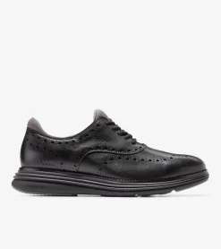 Cole Haan Dress Shoes|Oxfords*Men's &Oslash;riginalGrand Ultra Waterproof Wingtip Oxfords Black-Pavement