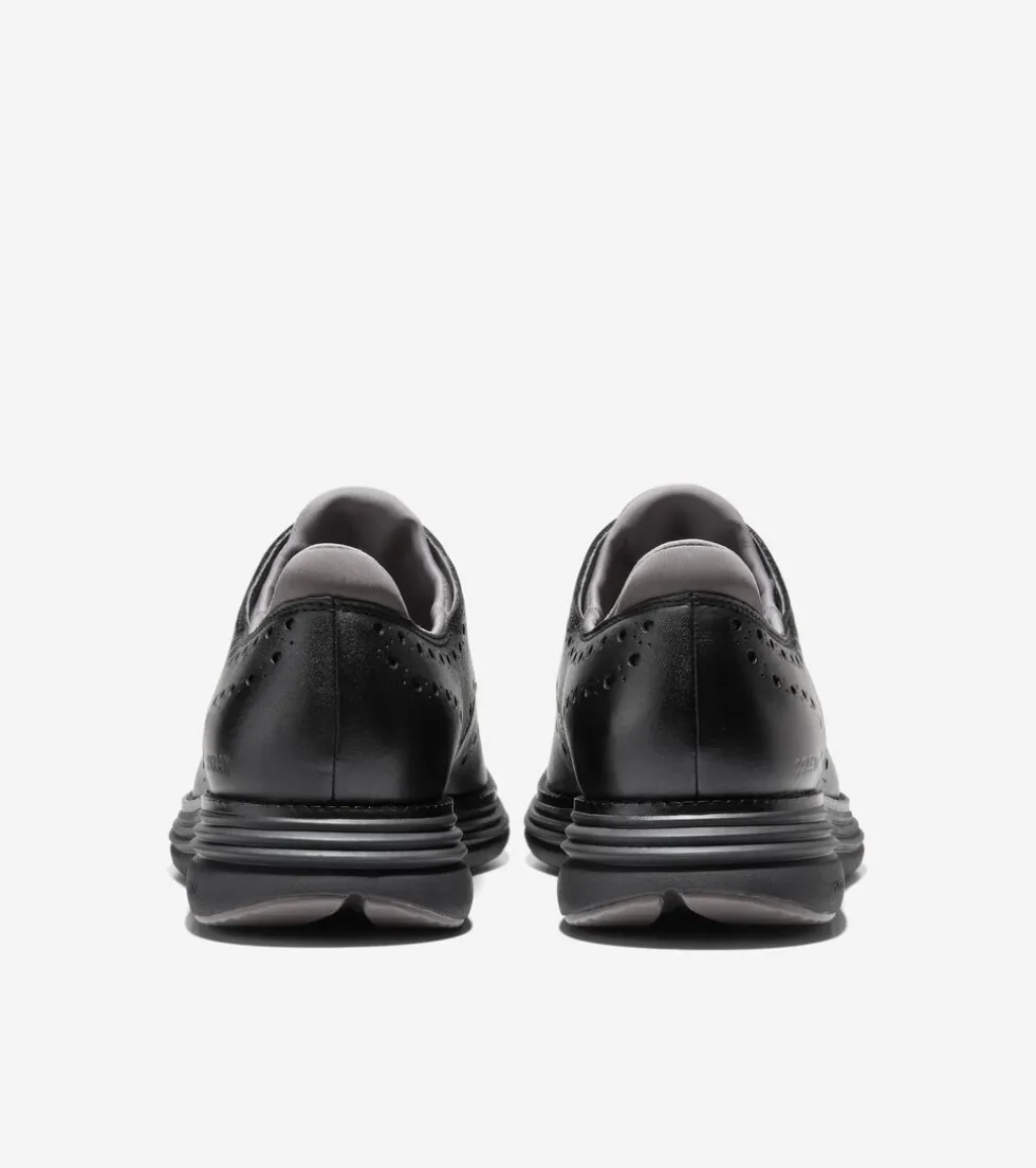Cole Haan Dress Shoes|Oxfords*Men's ØriginalGrand Ultra Waterproof Wingtip Oxfords Black-Pavement