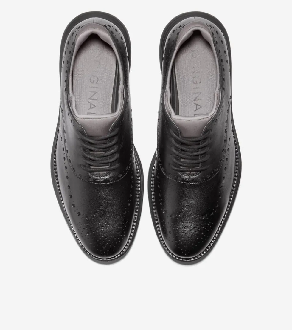 Cole Haan Dress Shoes|Oxfords*Men's ØriginalGrand Ultra Waterproof Wingtip Oxfords Black-Pavement