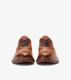 Cole Haan Dress Shoes|Oxfords*Men's &Oslash;riginalGrand Ultra Wingtip Oxfords BritishTan-Chocolate