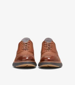 Cole Haan Dress Shoes|Oxfords*Men's &Oslash;riginalGrand Ultra Wingtip Oxfords WoodburyLeather-Java