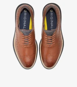 Cole Haan Dress Shoes|Oxfords*Men's ØriginalGrand Ultra Wingtip Oxfords WoodburyLeather-Java