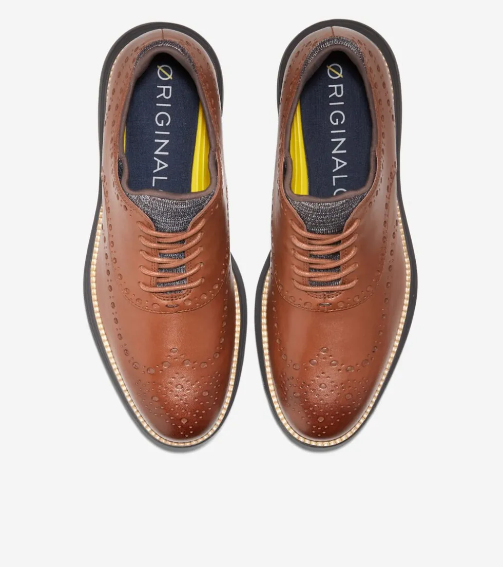 Cole Haan Dress Shoes|Oxfords*Men's ØriginalGrand Ultra Wingtip Oxfords WoodburyLeather-Java