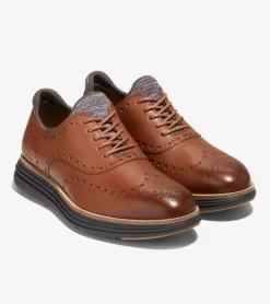 Cole Haan Dress Shoes|Oxfords*Men's ØriginalGrand Ultra Wingtip Oxfords WoodburyLeather-Java