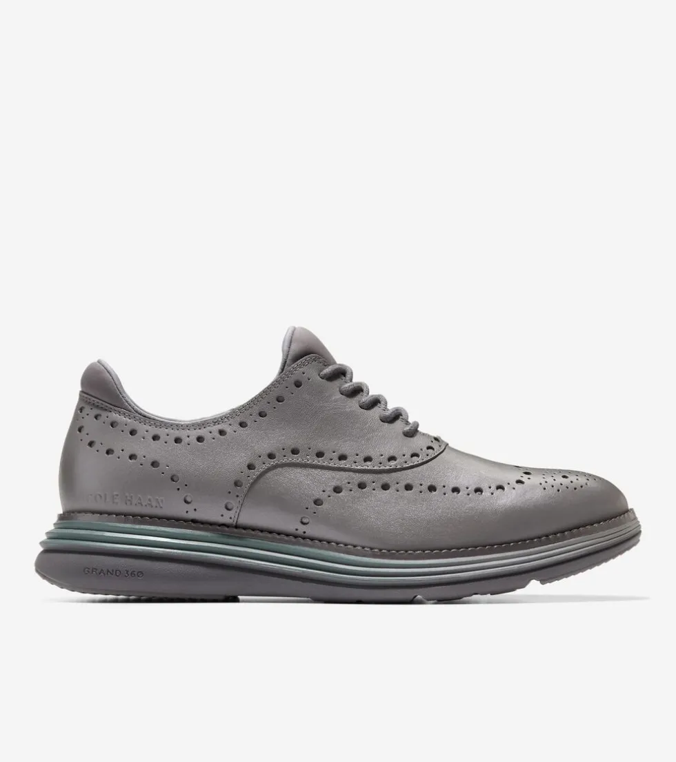 Cole Haan Dress Shoes|Oxfords*Men's ØriginalGrand Ultra Wingtip Oxfords DecemberSky-Pavement-Atlantic