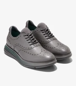 Cole Haan Dress Shoes|Oxfords*Men's ØriginalGrand Ultra Wingtip Oxfords DecemberSky-Pavement-Atlantic