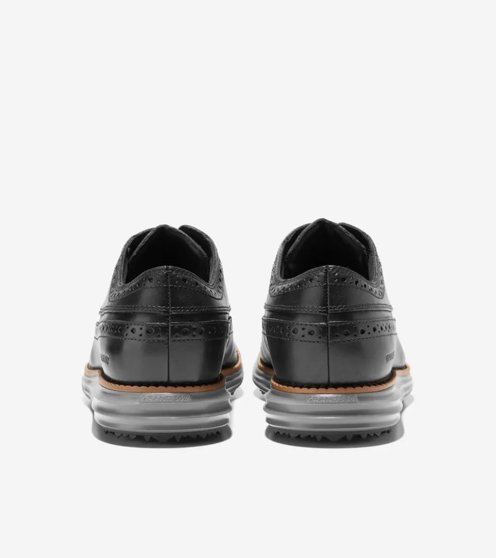 Cole Haan Golf Shoes|Oxfords*Men's ØriginalGrand Water-Resistant Golf Shoe Black-Natural-QuietShade