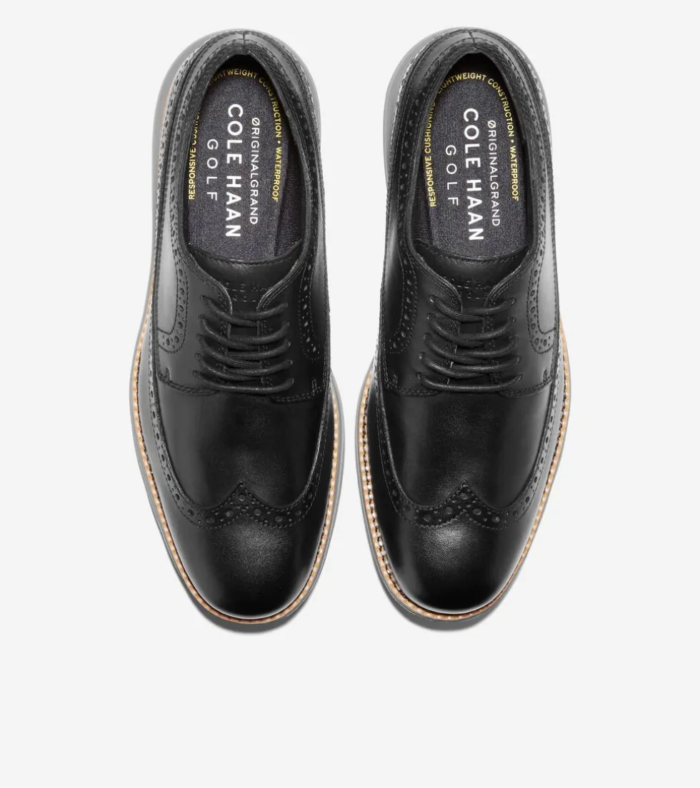 Cole Haan Golf Shoes|Oxfords*Men's ØriginalGrand Water-Resistant Golf Shoe Black-Natural-QuietShade