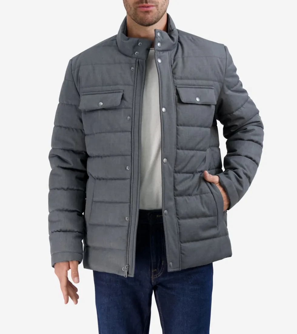Cole Haan Rain Jackets|Outerwear*Men's Quilted Rain Jacket LightGrey