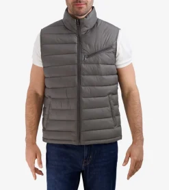 Cole Haan Vests|Outerwear*Men's Quilted Vest Charcoal