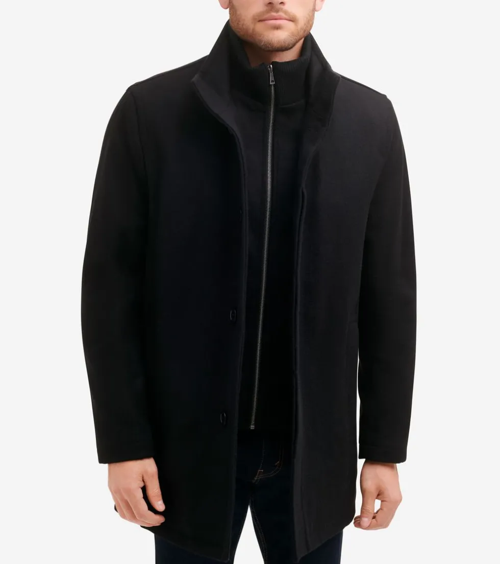 Cole Haan Wool Coats|Car Coats & Blazers*Men's 34" Classic Stand Car Coat Black