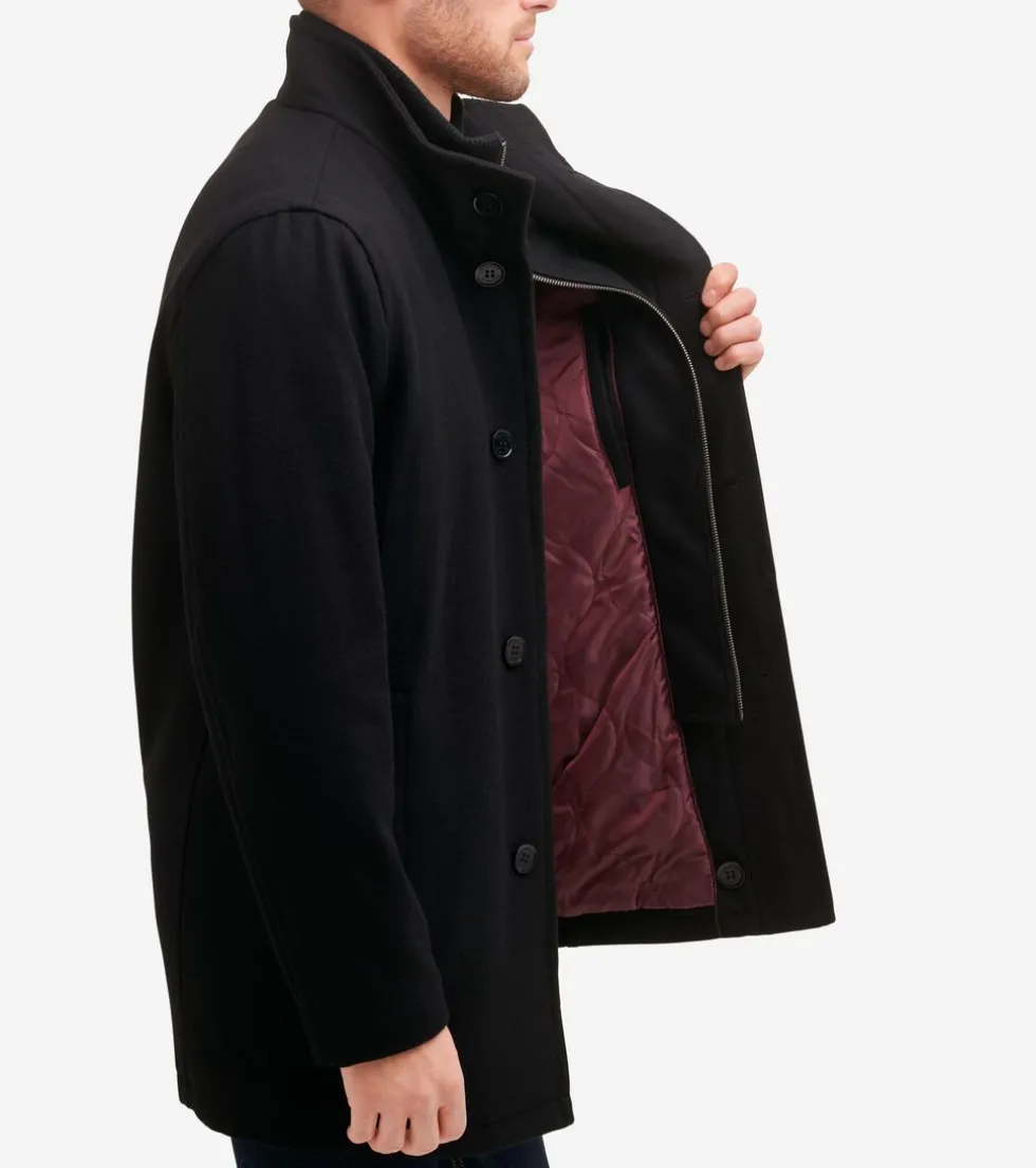 Cole Haan Wool Coats|Car Coats & Blazers*Men's 34" Classic Stand Car Coat Black