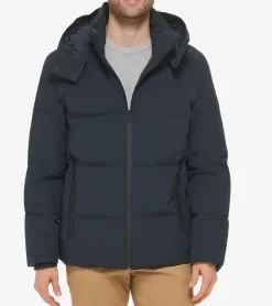 Cole Haan Puffer Jackets|Outerwear*Men's Short Tech Puffer Coat Navy