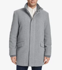 Cole Haan Wool Coats|Car Coats & Blazers*Men's Stand Collar Car Coat LightGrey