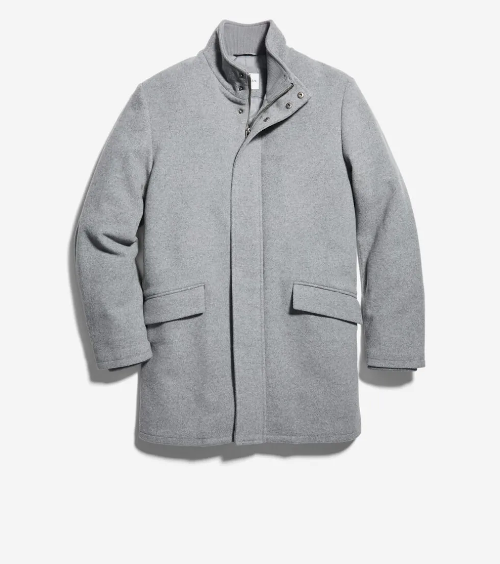 Cole Haan Wool Coats|Car Coats & Blazers*Men's Stretch Wool Coat Grey