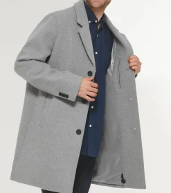 Cole Haan Wool Coats|Car Coats & Blazers*Men's Stretch Wool Top Coat LightGrey