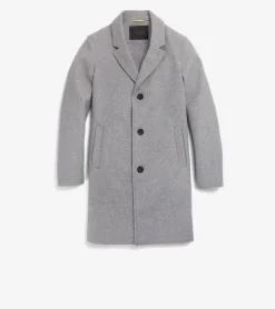 Cole Haan Wool Coats|Car Coats & Blazers*Men's Stretch Wool Top Coat LightGrey