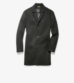 Cole Haan Wool Coats|Car Coats & Blazers*Men's Stretch Wool Top Coat Black