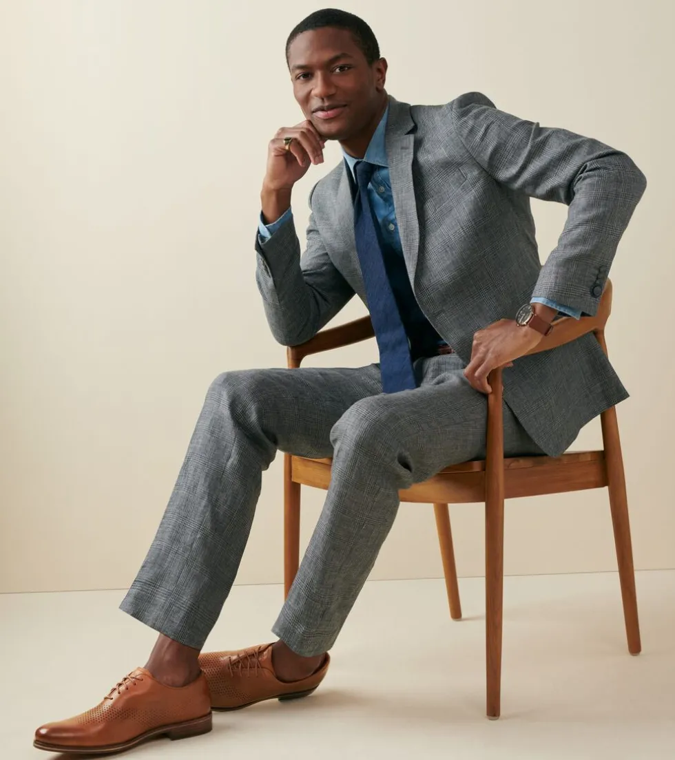 Cole Haan Extended Sizes & Widths|Dress Shoes*Men's Washington Grand Laser Wingtip Oxfords BritishTanLeather