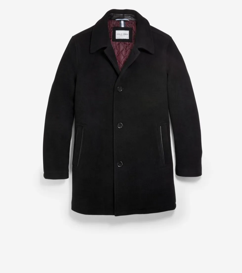 Cole Haan Wool Coats|Outerwear*Men's Wool Car Coat Black