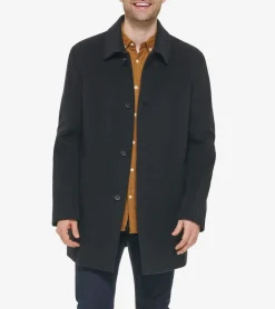 Cole Haan Wool Coats|Car Coats & Blazers*Men's Wool Cashmere Top Coat Charcoal